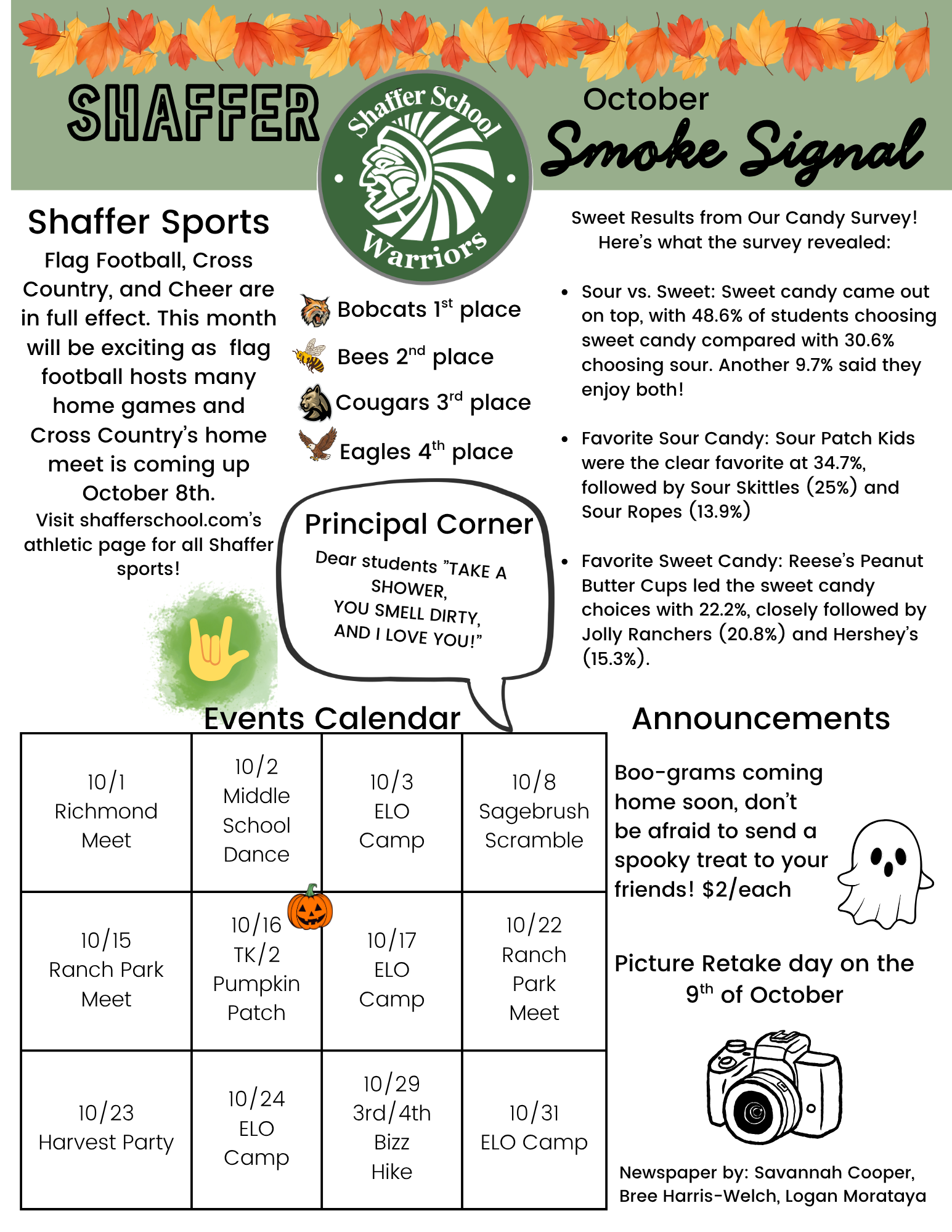 Shaffer January Smoke Signal Newsletter