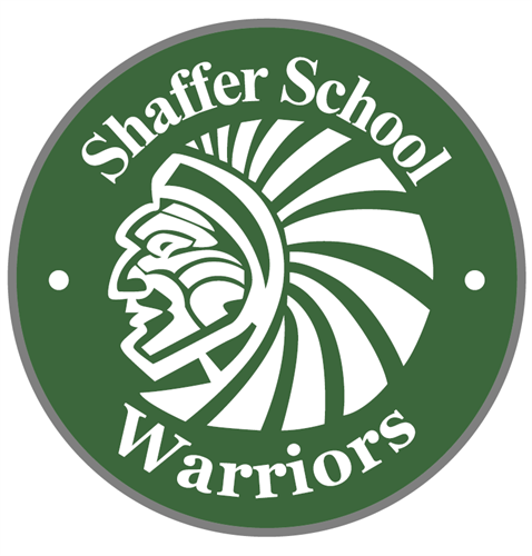 Warriors mascot logo in green